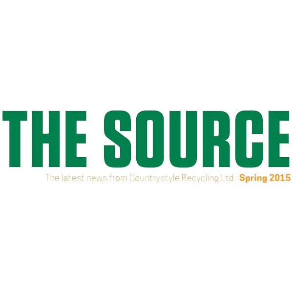 Find out what Countrystyle Recycling have been up to the the Spring 2015 edition of the Source